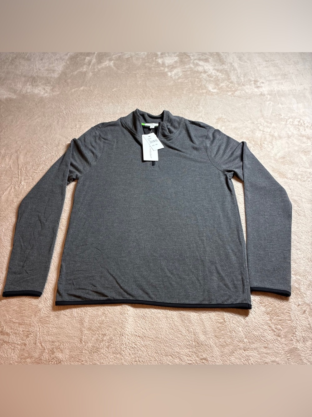 NWT Threads 4 Thought Modal Quarter Zip Pullover Outdoor Women’s Gray S Small